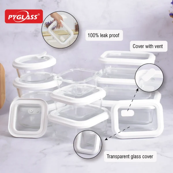 Bpa-free borosilicate glass bento box silicone sleeve - Image 3